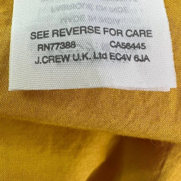 POINT SUR 100% Cotton Tie-shoulder Dress in Yellow Size 2 - Picture 14 of 14